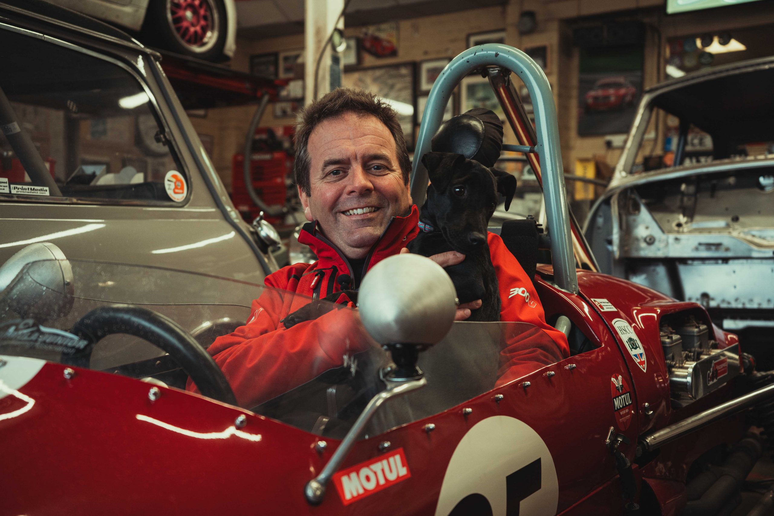 Andy 'Ace' Harrison in vehicle